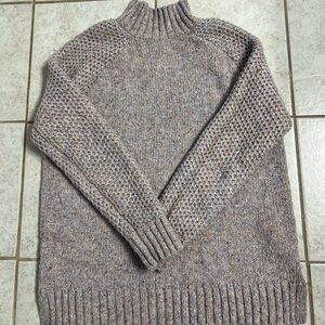 Prana Women’s Speckled Gray Turtleneck Sweater
